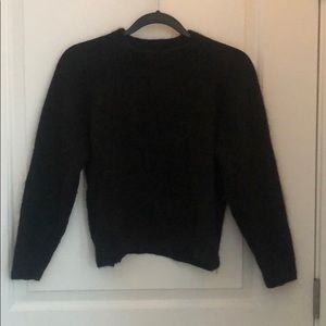 Black fuzzy sweater
